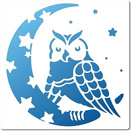 GORGECRAFT Large Owl Stencils 12x12 Inch Reusable Animal Stencil Template Signs Home Decoration Wall Decor for Painting on Wood Wall Scrapbook Card Floor Canvas and Tile Drawing