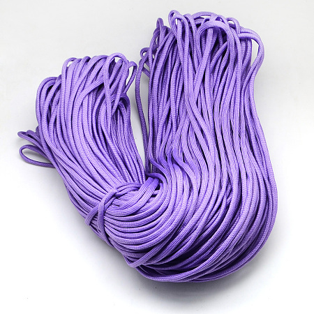 Honeyhandy 7 Inner Cores Polyester & Spandex Cord Ropes, Solid Color, for Rope Bracelets Making, Medium Slate Blue, 4~5mm, about 109.36 yards(100m)/bundle, 420~500g/bundle