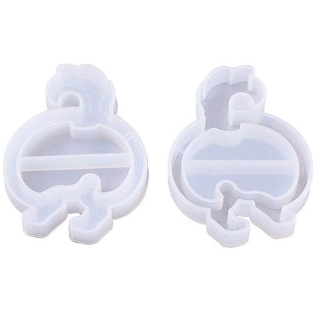 PandaHall Elite 1 pc Animal Shape Resin Epoxy Mould Resin Casting Mould for DIY Jewelry Craft Making, Clear