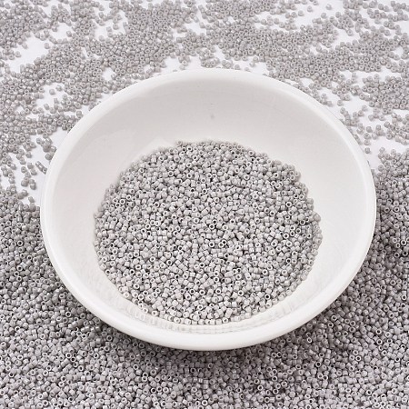 MIYUKI® Delica Beads, Cylinder, Japanese Seed Beads, 11/0, (DB2366) Duracoat Opaque Dyed Mist Gray, 1.3x1.6mm, Hole: 0.8mm; about 2000pcs/10g