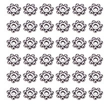 Tibetan Silver Alloy Spacer Beads, Lead Free & Cadmium Free, Christmas Snowflake, Antique Silver, 4x1.5mm, Hole: 1mm; 200pcs/box