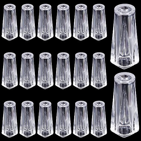 PandaHall Elite 20pcs Pull Cord Tassel, Clear Cord Knobs Drops Pull End Plastic Hanging Pulls Window Cord Tassels Blind String Holder for Blinds Pull Cords, Roman Shades Curtain Crafts