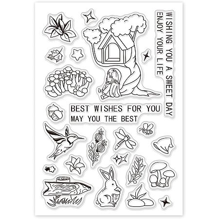 Transparent Clear Silicone Stamps Fairy for DIY Scrapbooking Card Mak El