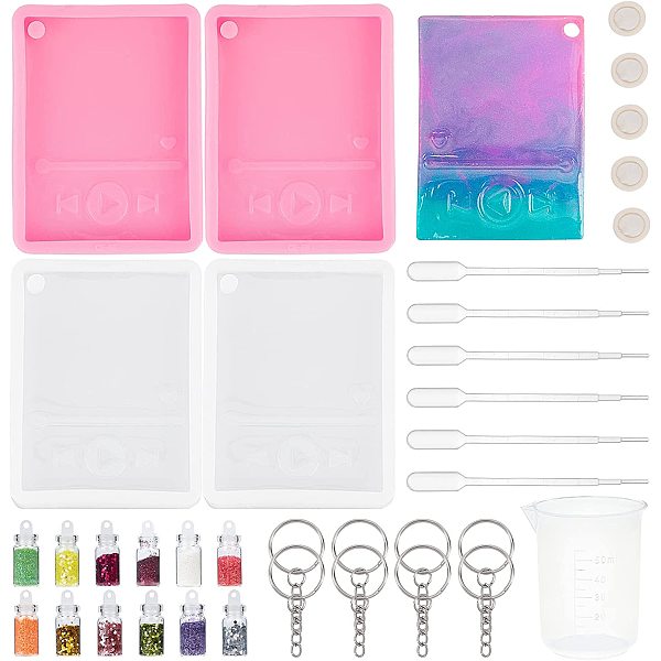 Olycraft DIY Cup Charm Keychain Making Kit 