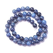 Arricraft Natural Dumortierite Quartz Beads Strands, Round, 8mm, Hole: 0.8mm, about 49pcs/strand, 15.5 inches(39.5cm)