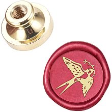 CRASPIRE Wax Seal Stamp Head Swallow Removable Sealing Brass Stamp Head for Creative Gift Envelopes Invitations Cards Decoration