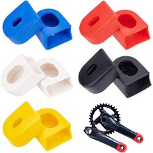 CHGCRAFT 10 Paris 5 Colors Bike Crank Boot Protector Bicycle Crank Arm Boots Universal Silicone Soft Cranks Boot Protection for Mountain Bike Road Bike Alloy Crank 42x35x19mm