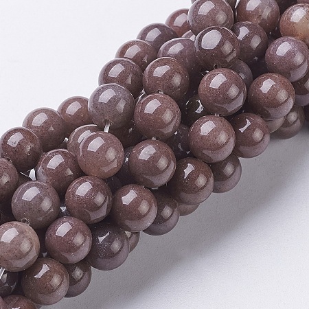 ARRICRAFT Natural Purple Aventurine Beads, Round, 4mm, Hole: 0.5mm, about 85~92pcs/strand, 15~16inch