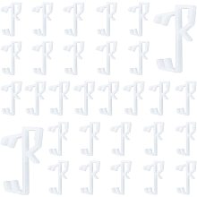 GORGECRAFT 40PCS Hidden Valance Clips Blind White Plastic Window Blind Retainer Clip Parts/Accessories for Horizontal Blinds Valance