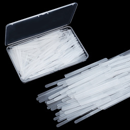 AHANDMAKER 300 Pcs Clear Plastic Boning, 0.18Inch/4.5mm Nylon Fishbone Sewing Corset Strip Bone for Bra Underwire Wedding Dress Corselet DIY Making, 7cm Length