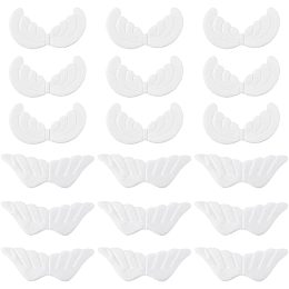 GORGECRAFT 24PCS 2 Styles White Cloth Angel Wings Fabric Embossed Wings Cloth Sticker Christmas Ornaments Costume Applique Patches for Crafts Clothes Hair Accessories Handmade Party Decorative Props