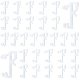 GORGECRAFT 40PCS Hidden Valance Clips Blind White Plastic Window Blind Retainer Clip Parts/Accessories for Horizontal Blinds Valance