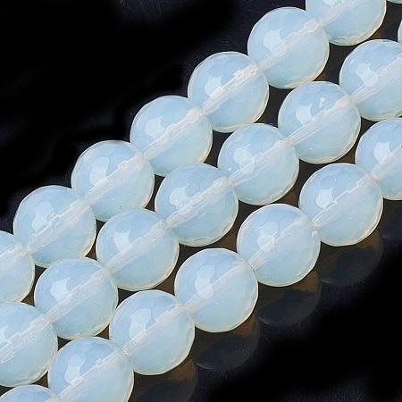 Arricraft Opalite Beads Strands, Faceted, Round, 11.5~12mm, Hole: 1.5mm, about 32pcs/strand, 14.5 inches