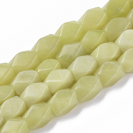 Arricraft Natural Peridot Beads Strands, Faceted, Rectangle, 11~12x7~8x7~8mm, Hole: 1mm, about 32~33pcs/Strand, 15.35~15.74 inches(39~40cm)