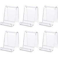 SUPERFINDINGS 6PCS Acrylic Gamepad Controller Mount Holder Universal Controller Stand Holder 6x7.2x7.6cm Clear Display Stands for Universal Gamepad Headphone