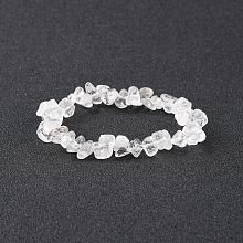 Honeyhandy Crystal Chips Stretch Bracelets, Inner Diameter: 2-1/8~2-1/4 inch(5.3~5.6cm)