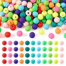 Cheriswelry 308Pcs 11 Colors Handmade Polymer Clay Beads Strands, Round, Mixed Color, 8.5mm, Hole: 1.4mm, 28pcs/color