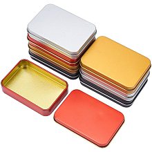 AHANDMAKER Tinplate Box, Bead Storage Containers, 8 Pcs Rectangle Storage Box for Keeping Car Keys, Pencils, Coins, Jewelry, DIY Crafts, and Other Handy Items