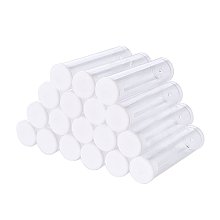 ARRICRAFT 200 PCS Clear Plastic Tube Bead Containers Small Transparent Storage Bottles 55x15mm (Diameter 0.59"/ Length 2.16")