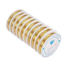 ARRICRAFT 10 Rolls (2.5m/Roll) Silver 1 mm Copper Wire Jewelry Beading Wire for Crafting Beading Jewelry Making