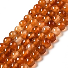 Natural Carnelian Beads Strands, Round, 8mm, Hole: 0.7mm, about 48pcs/strand, 14.96 inch(38cm)