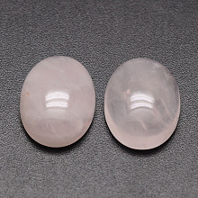 Honeyhandy Oval Natural Rose Quartz Cabochons, 18x13x6mm