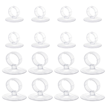 CHGCRAFT 50 Pcs 2 Styles Plastic Aquarium Suction Cup Sucker, Fish Tank Accessories, Clear, 25pcs/style