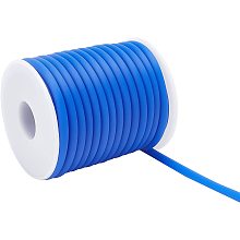 ARRICRAFT 1 Roll 10m/roll 5mm Silicone Cord Rubber Cord for Bracelet Necklace Making with 3mm Hole, Wrapped Around White Plastic Spool