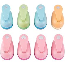 CHGCRAFT 8Pcs 8Styles Craft Hole Punch Paper Puncher Handmade Hole Scrapbooking Punches Different Shape Crafting Designs for Kindergarten Teacher Office Supplies Kids