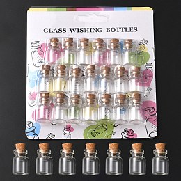 Wholesale SUNNYCLUE 20Pcs Teardrop Shape Small Wish Bottles Tiny