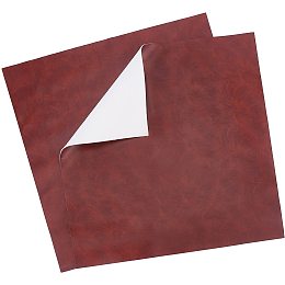 GORGECRAFT 2Pcs Leather Sheet 11.8" Square Crafting Leather Full Grain Buffalo Crazy Horse Leather Sheets 1.2mm Thick for Belt Purses Wallets Earrings Leather Handicraft, Brown