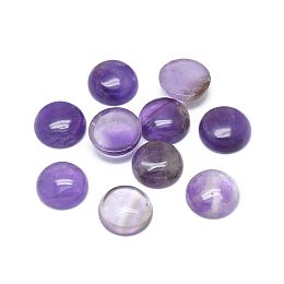 Honeyhandy Natural Amethyst Cabochons, Half Round, 10x3~4mm