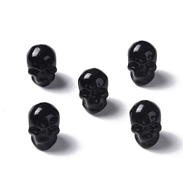 Honeyhandy Natural Obsidian Beads, Skull, 13x10x11.5mm, Hole: 1mm