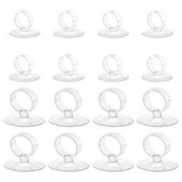 CHGCRAFT 50 Pcs 2 Styles Plastic Aquarium Suction Cup Sucker, Fish Tank Accessories, Clear, 25pcs/style