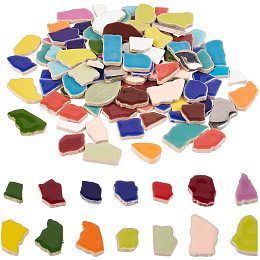 PandaHall Elite Mosaic Tiles Ceramic Mosaic Pieces Supplies for Home Decoration Garden DIY Arts & Craft, 0.55lb