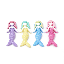 Honeyhandy Resin Cabochons, Mermaid, Mixed Color, 37.5x16.5x5mm