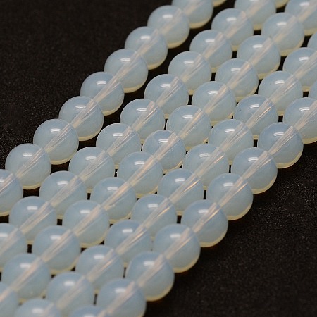 Arricraft Opalite Beads Strands, Round, 8mm, Hole: 1mm, about 47pcs/strand, 14.9 inches(38cm)