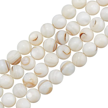 CHGCRAFT 168Pcs Round Beads Natural Beads Polished Beads for Craft DIY Jewelry Making Beads Garland Mixed
