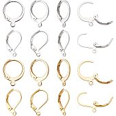 NBEADS 120 Pcs Lever Back Earrings, 3 Sizes Stainless Steel Open Loop  Leverback Hoops, French Hook Ear Wire for Earring Making Jewelry, Stainless