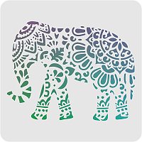 FINGERINSPIRE Elephant Stencils Wall Decoration Template 11.8x11.8inch Plastic Drawing Painting Templates Sets for Painting on Walls Furniture Crafts