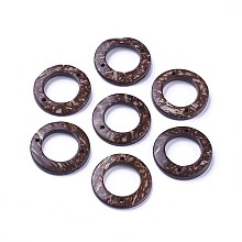 Honeyhandy Coconut Links, Ring, Coffee, 30x4mm, Hole: 2mm