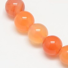 Honeyhandy Natural Carnelian Beads Strands, Round, Grade A, 6mm, Hole: 1mm, about 62pcs/strand, 14.5 inch