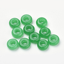 Honeyhandy Natural Malaysia Jade Beads, Dyed, Rondelle, 10.5x4.5mm, Hole: 4mm