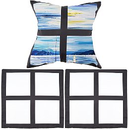 GORGECRAFT Cushion Cover Sublimation Pillow Set 15.35 x 16.14 inches Sublimation Blanks Panel Pillow Case for Sofa Couch Pillow Case Sublimation Printing