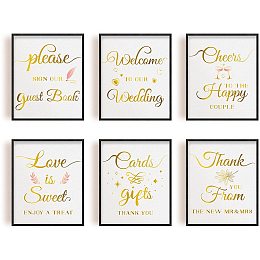 Arricraft 6pcs/set Wall Decor Painting Canvas Wall Art Wedding Theme Chemical Fiber Oil Canvas Hanging Painting Canvas Art Canvas Printing Artwork Wall Decoration Painting for Home（20*25cm）