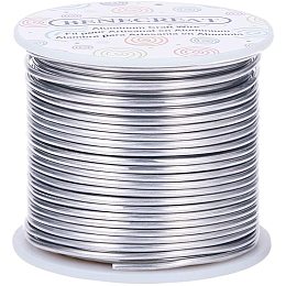 BENECREAT 12 Gauge 100 Feet Tarnish Resistant Aluminum Wire Primary Color for Jewelry Beading Craft Sculpting Model Skeleton