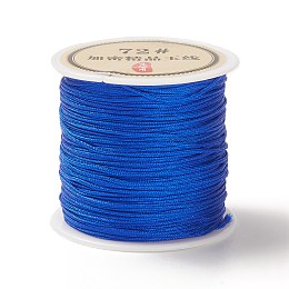 Honeyhandy 50 Yards Nylon Chinese Knot Cord, Nylon Jewelry Cord for Jewelry Making, Blue, 0.8mm