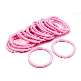 Honeyhandy Girl's Hair Accessories, Nylon Thread Elastic Fiber Hair Ties, Ponytail Holder, Pearl Pink, 44mm