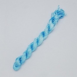 Honeyhandy 10M Nylon Jewelry Thread, Nylon Cord for Custom Woven Bracelets Making, Deep Sky Blue, 2mm