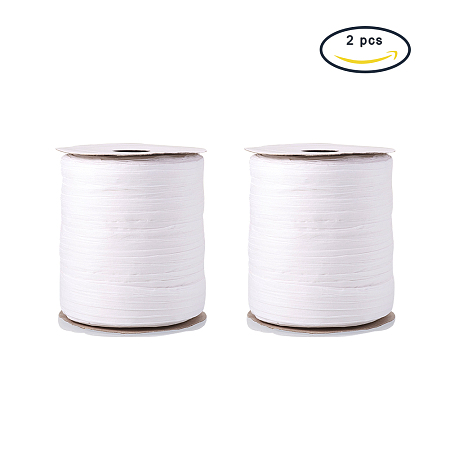 NBEADS 2 Rolls 91m/roll White Raffia Paper Ribbon Twine Packing String Craft Ribbon for DIY Jewelry Making,, Gift Box Decoration, Craft DIY Supply and Wrapping Hanging Tags